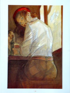GIBRAT . Affiche"Jeanne  bistro""