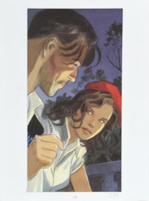 Gibrat - Affiche édition d'Art "Jeanne et Mattéo " paraphée