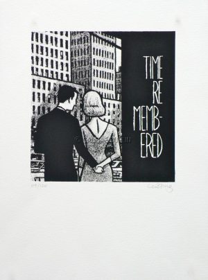 GÖTTING . Lithographie "Time remember" E.A