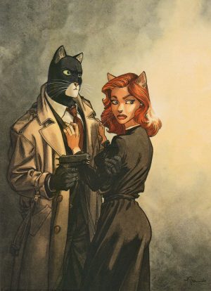 Guarnido "John's &amp; Nathalia" Affiche édition d'art 24x18cm