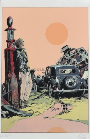 Guillon • Screen print "Citroën and Comics"—numbered, signed, and limited to 650 copies.