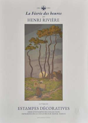 Henri RIVIERE - "Twilight" art edition poster