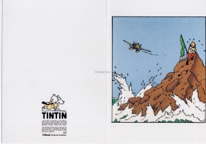 HERGÉ • Carte Double "L'étoile mysterieuse"