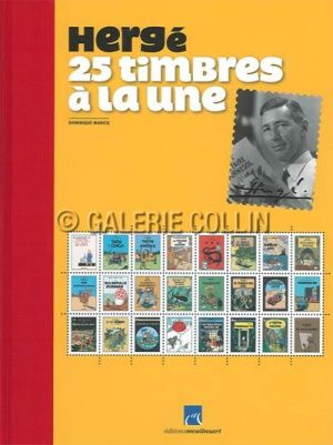 Hergé-album-25 timbres à la une