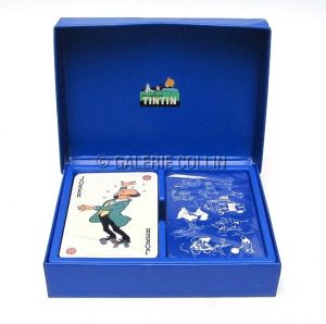 HERGÉ . Tintin - "En voiture Tintin" card game