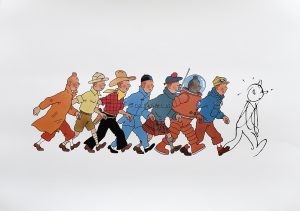 HERGÉ - "The Adventures of Tintin" poster