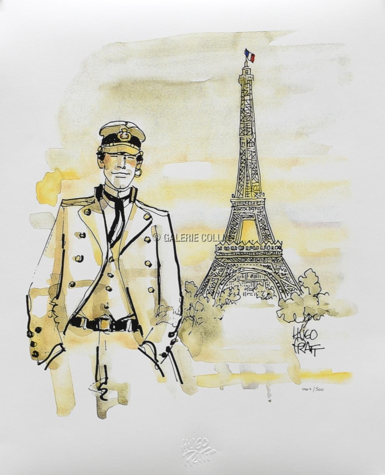 Hugo PRATT • Corto Maltese "A Parigi" Tirage de luxe limité à 500ex.