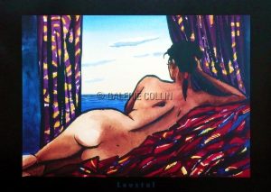 LOUSTAL . Affiche Édition d'Art  "NU A LA FENETRE"
