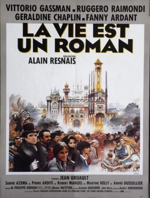 Enki BILAL• Affiche originale du film d'Alain RESNAIS "LA VIE EST UN ROMAN"