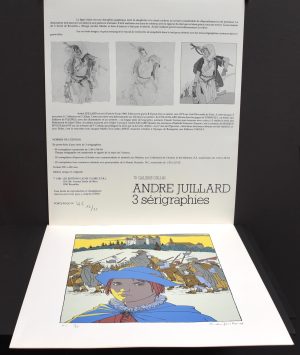 Juillard . Rare portfolio limité, numéroté, signé H.C 15/25 par l'auteur.