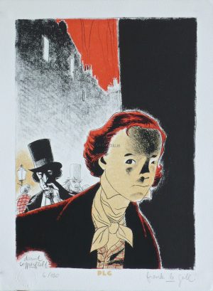 LE GALL . "David Copperfield" silkscreen print, signed, edition of 120.