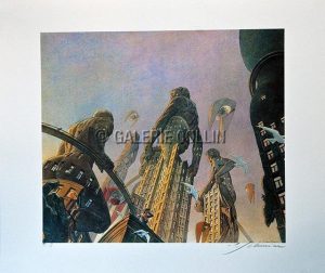 SCHUITEN • Sérigraphie "Les Géants" N° et signée