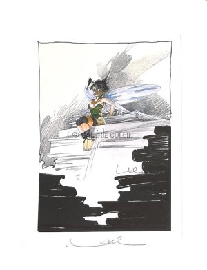 Loisel • "Clochette la bibliothèque" Affiche édition d'art sur papier Rives - signée