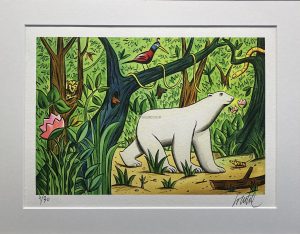 Loustal • Estampe pigmentaire "L'ours Pompon" - Signée, limitée et numérotée