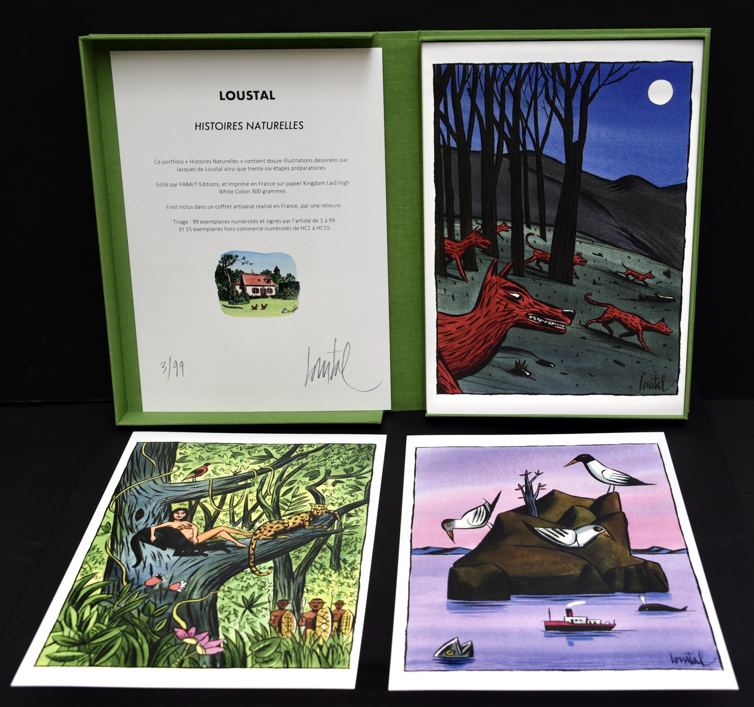 Loustal • Portfolio "Histoires Naturelles" 99 ex. – Image 2