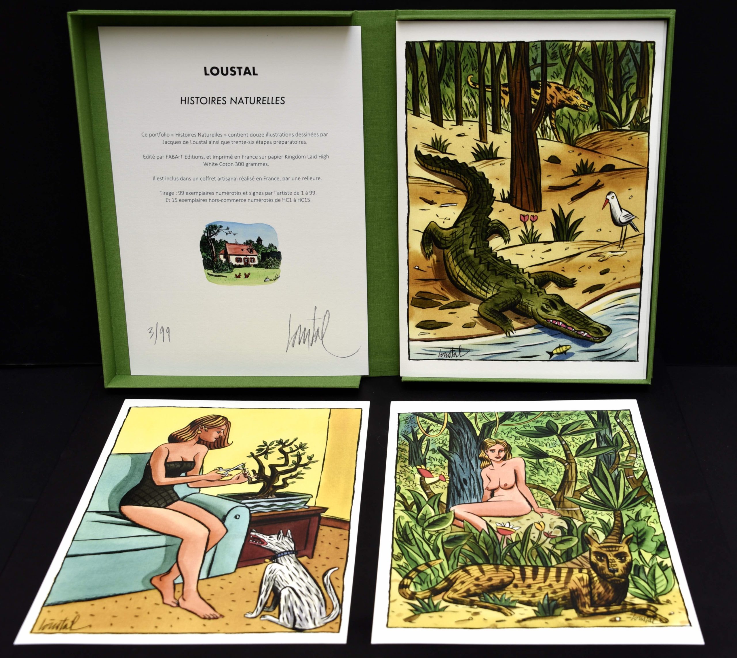 Loustal • Portfolio "Histoires Naturelles" 99 ex. – Image 4