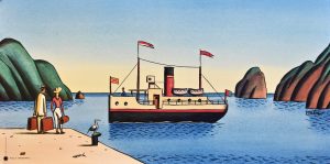 Loustal "Retour à Nuku-Hiva" Affiche édition d'Art