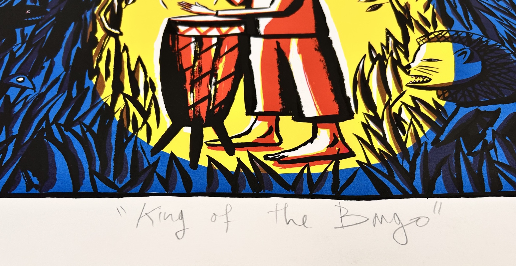 loustal-sérigraphie"King of the Bongo" numérotée signée à 150ex – Image 4