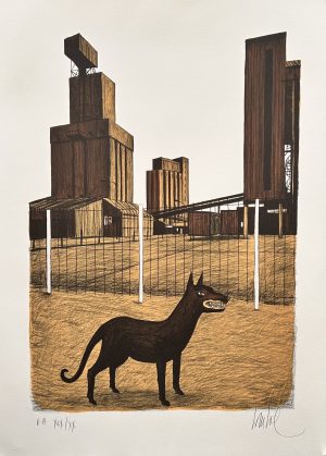 Loustal-Lithographie "Sans titre"-Numérotée signée limitée E.A