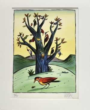 Loustal • Affiche edition d'art "Histoire naturelle 2" signée numérotée limitée à 40ex.