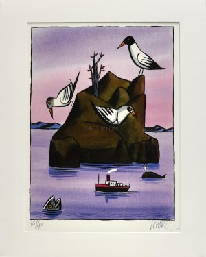 Loustal • Affiche edition d'art "Histoire naturelle 3" signée numérotée limitée à 40ex