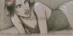 Enki BILAL • "MA RÉSOLUTION…" Affiche poster édition d'Art 25x50 cm issue de Julia &amp; Roem