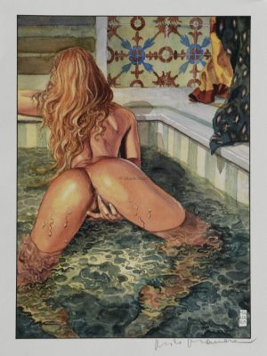 Manara • Affiche édition d'art "Aphrodite 8" signée