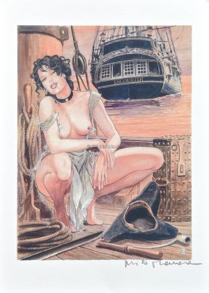 Manara • Affiche édition d'art "Galion Encounter" signée