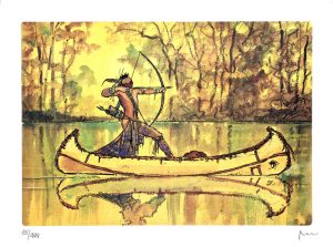Manara "Indian Summer" art print. Signed