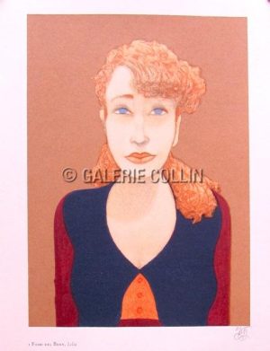 MATTOTTI . Petite sérigraphie signée "Lilia"