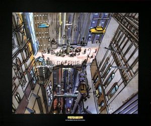 Jean-Claude MEZIERES . Affiche Édition d'Art  "Le cinquième élément : New York"