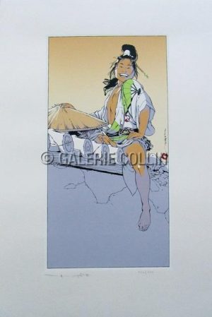 MICHETZ  Signed, numbered silkscreen print, "La Renarde"