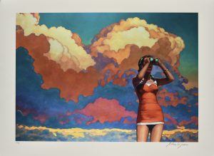 Miles Hyman-estampe "Panorama" numérotée signée 90 ex