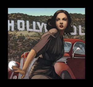Miles HYMAN • Estampe pigmentaire "Hollywood" - Signée, limitée et numérotée
