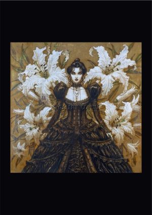 Olivier Ledroit - Signed "Les fleurs du mal" poster