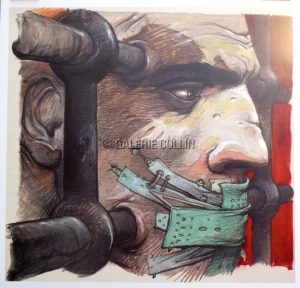 BILAL .  CARTE POSTALE -   "  AMNESTY INTERNATIONAL "