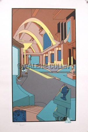 POIZAT . Sérigraphie - "Le Caire 3h07"