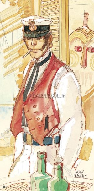 Pratt Corto Maltese "South Pacific" Affiche édition d'art