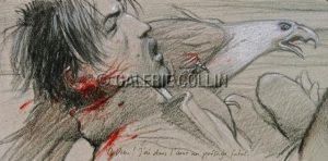 Enki BILAL • "Ô DIEU, J'AI DANS L'ÂME..." Affiche poster édition d’Art issue de «Julia &amp; Roem»