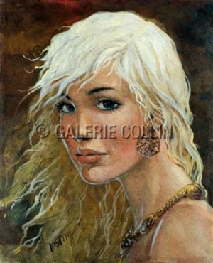 Rosinski "Portrait de Aaricia" Affiche édition d'art