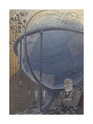 SCHUITEN • Affiche "Paul Otlet"limitée à 500 ex. Papier création Fedrigoni 250gr