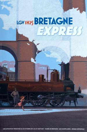 Schuiten Durieux. Bretagne express" exhibition poster