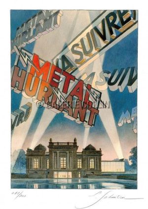 SCHUITEN. Affiche édition d'art "Révolution bande dessinée" numérotée signée 200ex.