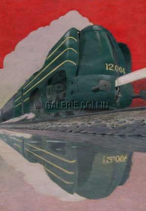 Schuiten. Cartes postales . La 12 de nuit variante