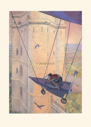 SCHUITEN • Affiche édition d'art N°/299 ex Signée "Vincennes 2012, Le Donjon"