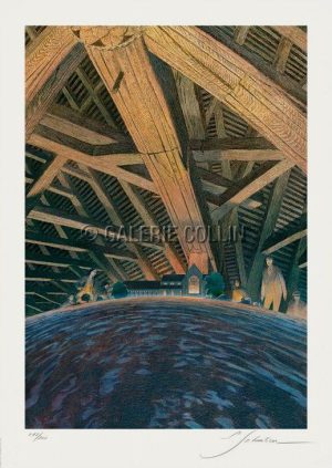Schuiten • Affiche édition d'art "Abbaye de l'Epau" Numérotée signée 200 ex.