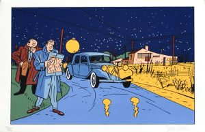 Serge Clerc • Sérigraphie "Citroën et la BD" Numérotée signée limitée à 650ex.