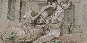 Enki BILAL • "AH CHÈRE JULIETTE..." Affiche poster édition d'Art 25x50 issue de Julia &amp; Roem