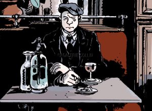 Tardi • Affiche "1915 au bistrot" Affiche édition d'art 18X24 cm