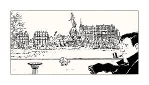Tardi "Nestor Burma 11ème arr. de Paris" Estampe pigmentaire noir et blanc n° et signée 20ex